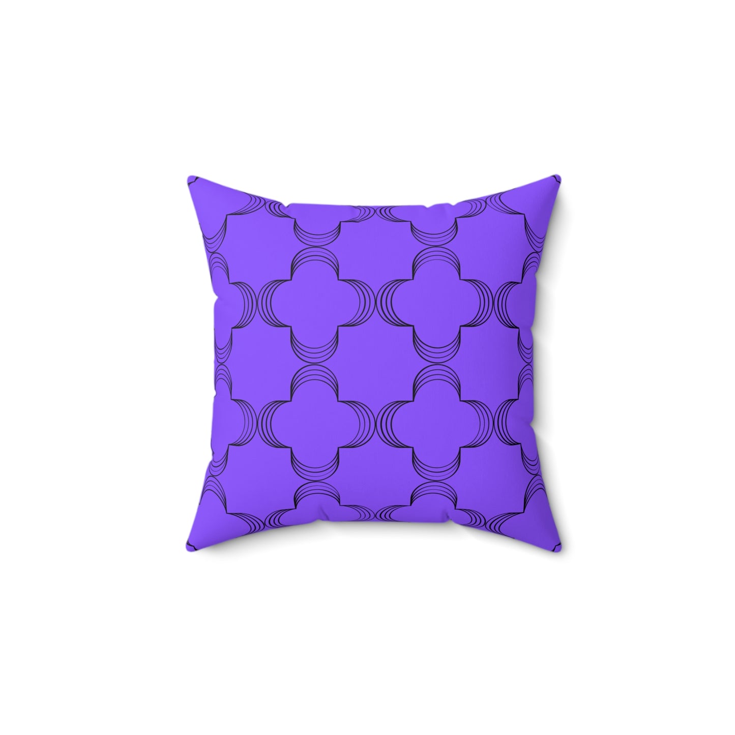 Geometric Purple (Matching The Gather Place) Throw Pillow