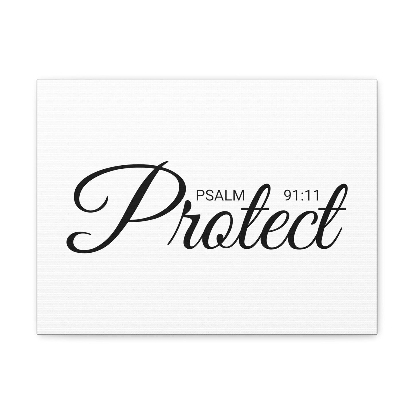 Christian Wall Art "Protect" Psalm 91:11 Ready to Hang Unframed