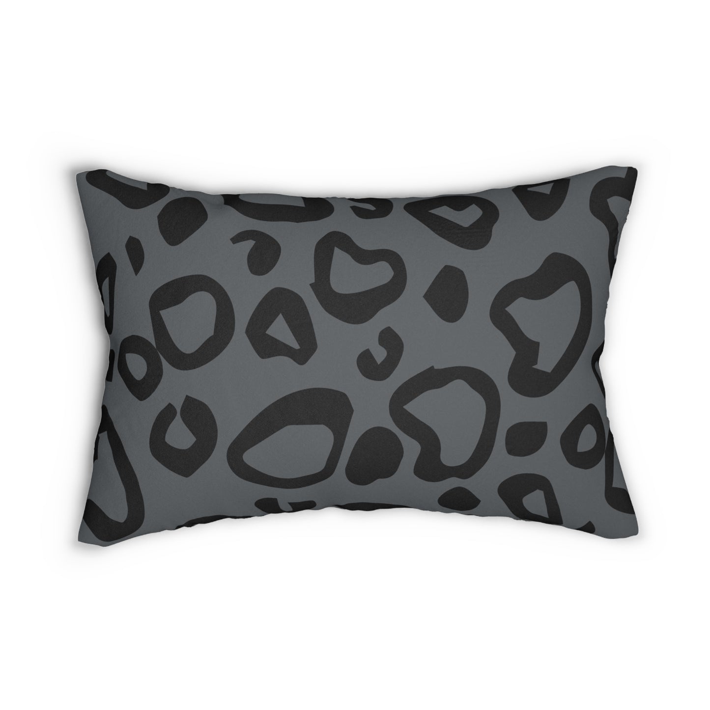 Leopard Print (Dual) Gray Accent Pillow