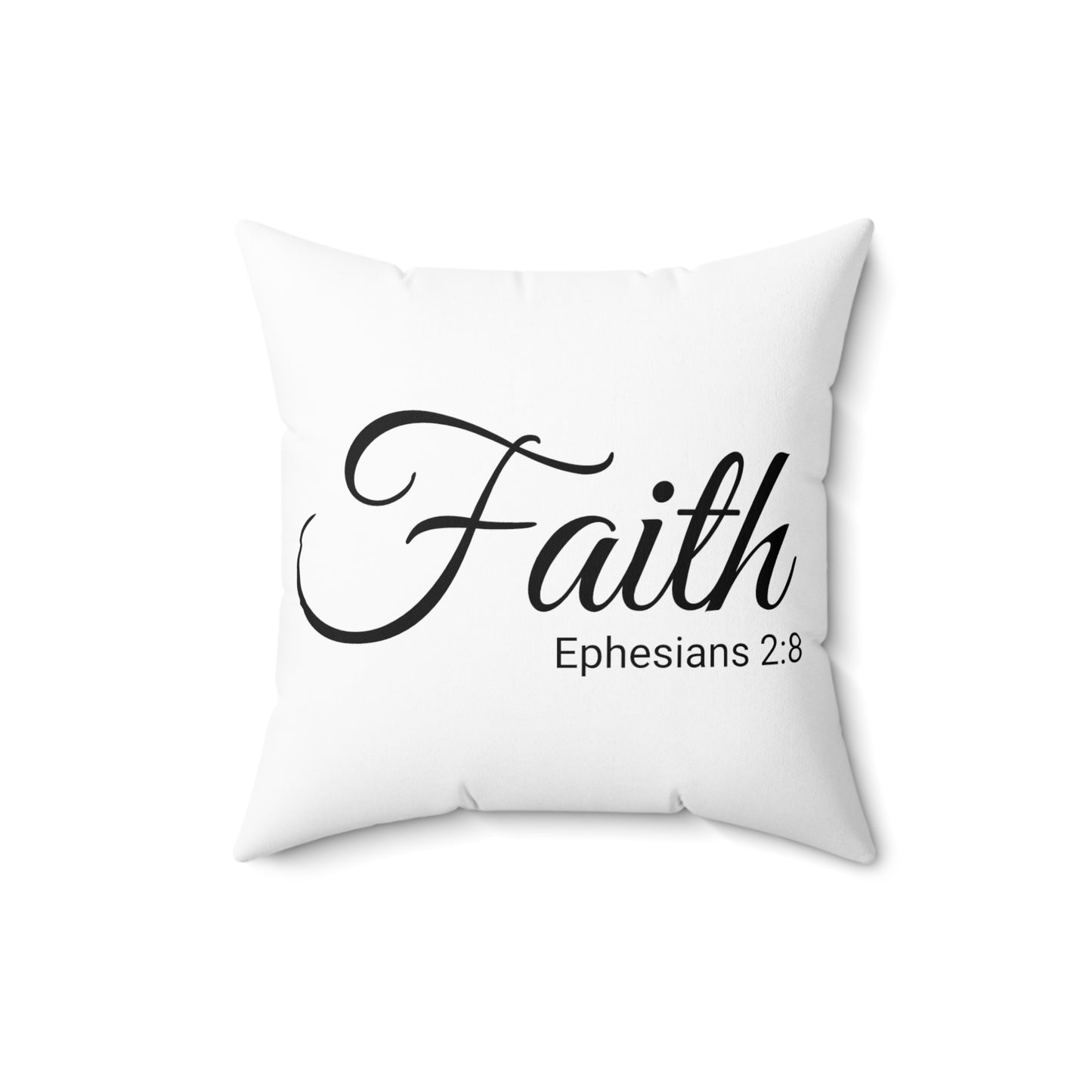 Scripture Faith Ephesians 2:8 Bible Verse Pillow