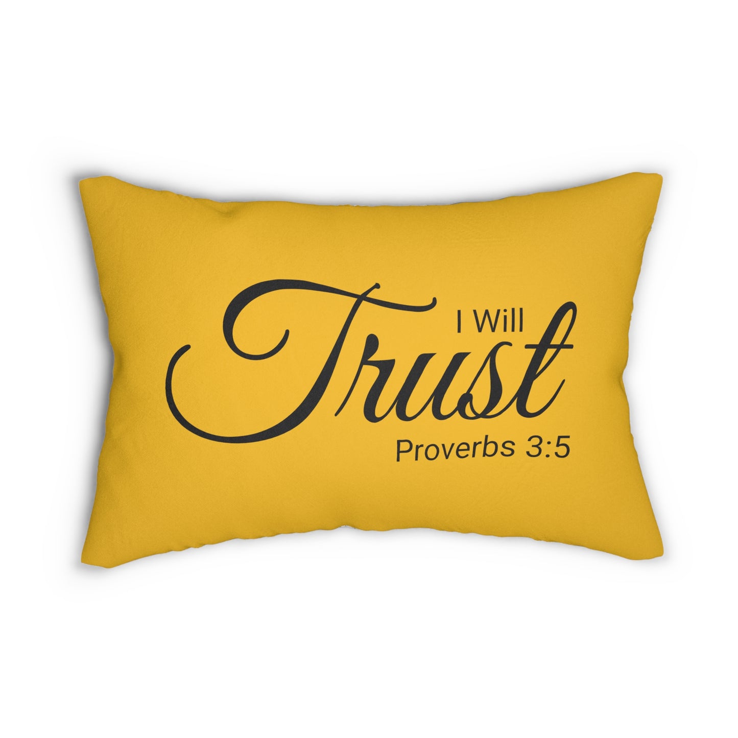 Scripture I Will Trust Proverbs 3:5 Bible Verse Pillow