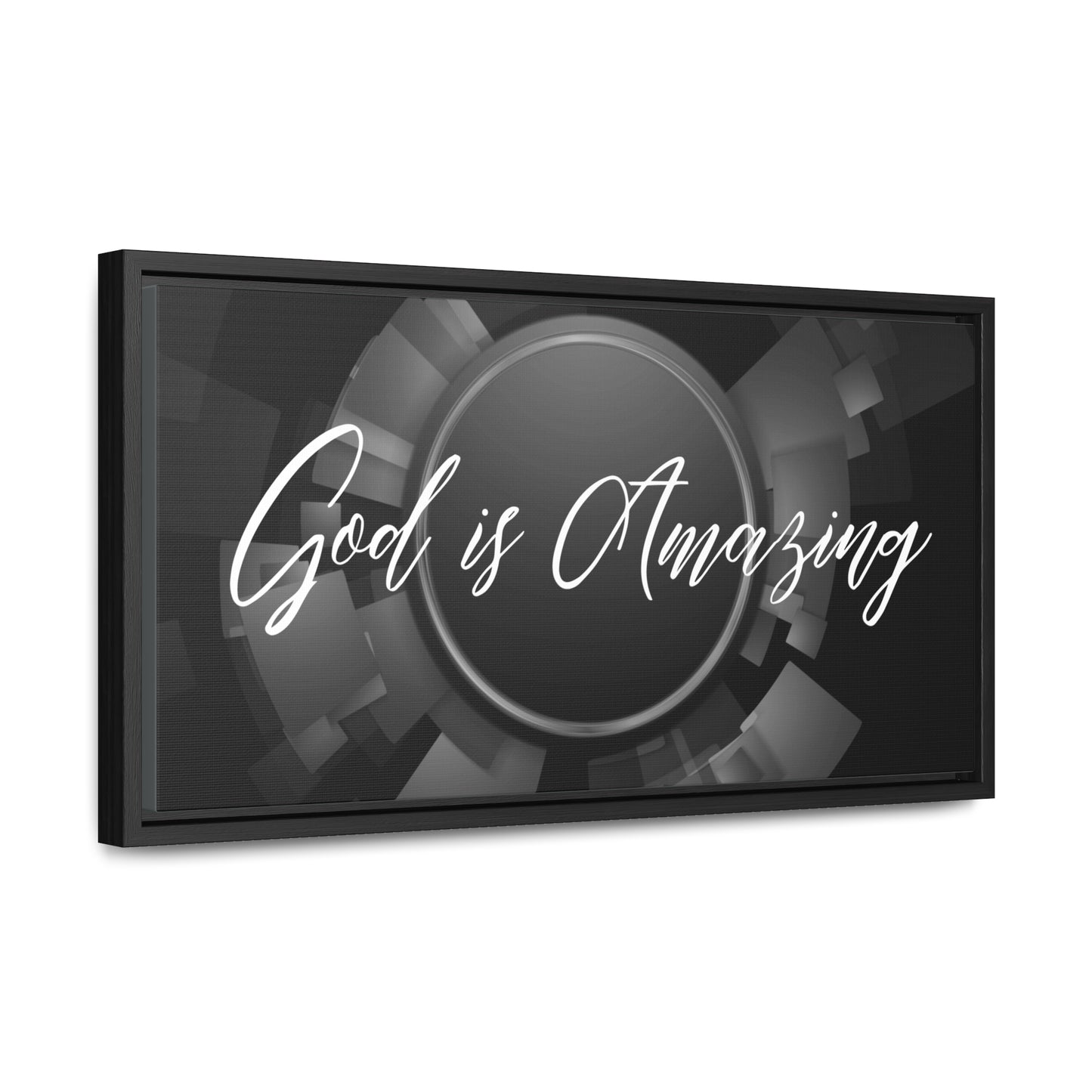 Christian Wall Art: God is Amazing (Floating Frame)