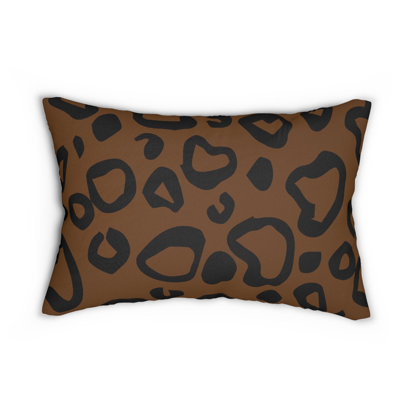 Leopard Print Brown Accent Pillow