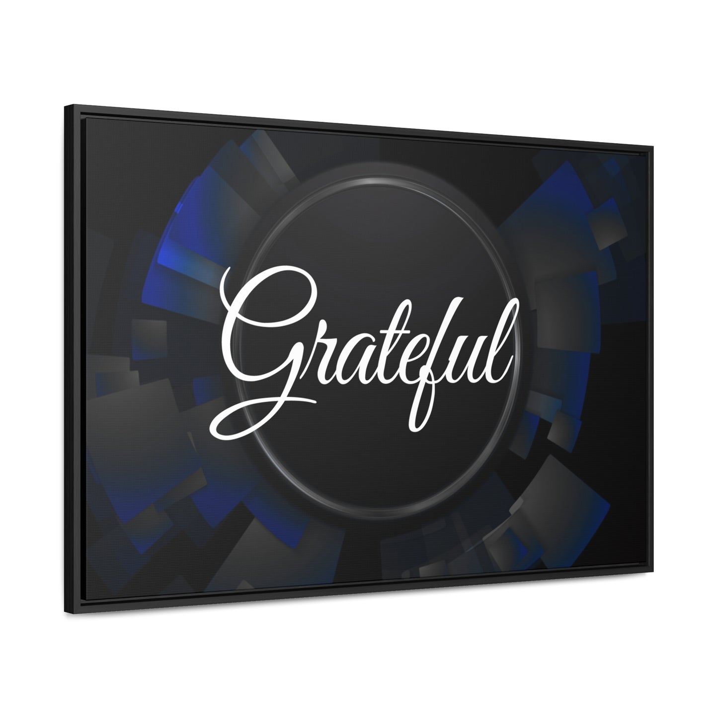 Christian Wall Art: Grateful (Floating Frame)