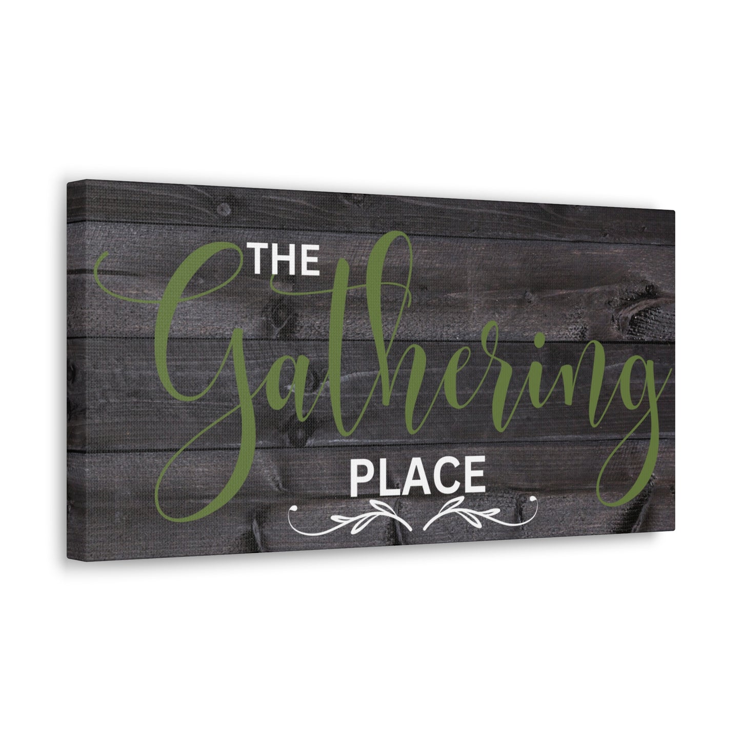 Christian Wall Art: The Gathering Place (Wood Frame Ready to Hang)