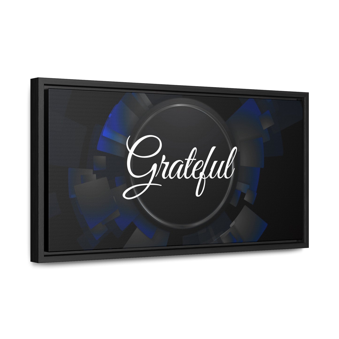 Christian Wall Art: Grateful (Floating Frame)