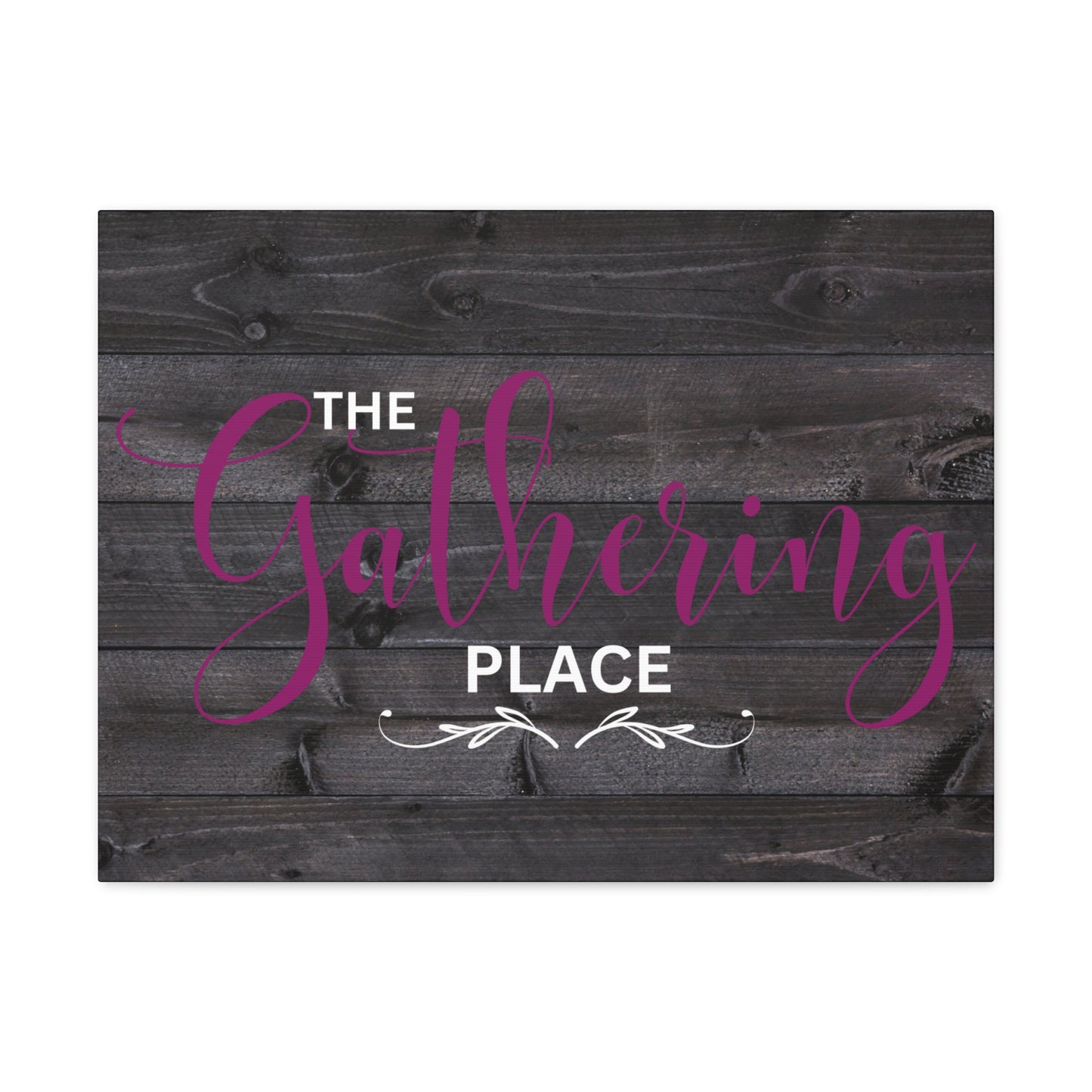 Christian Wall Art: The Gathering Place (Wood Frame Ready to Hang)