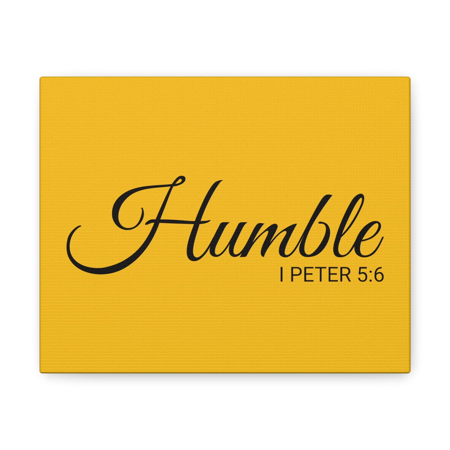 Christian Wall Art "Humble" Verse I Peter 5:6 Ready to Hang Unframed