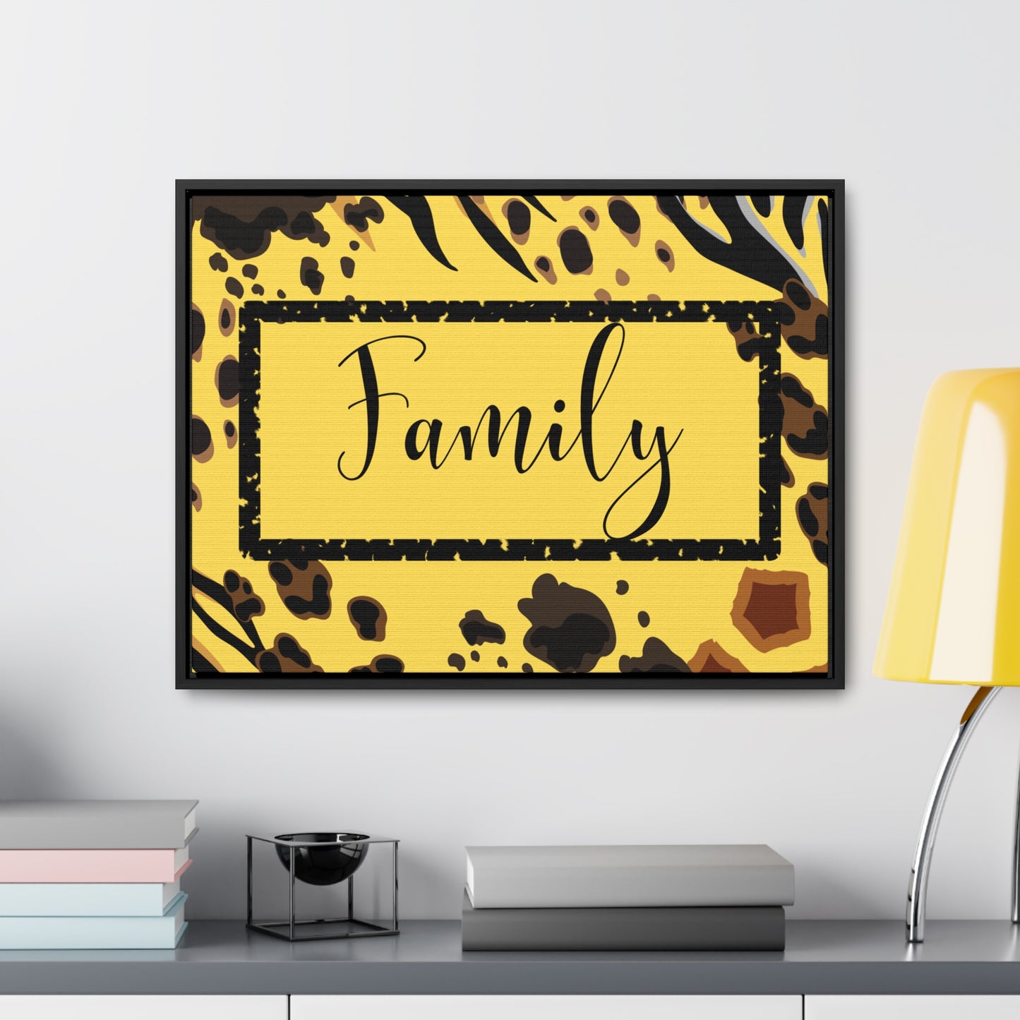 Christian Wall Art: Family (Floating Frame)