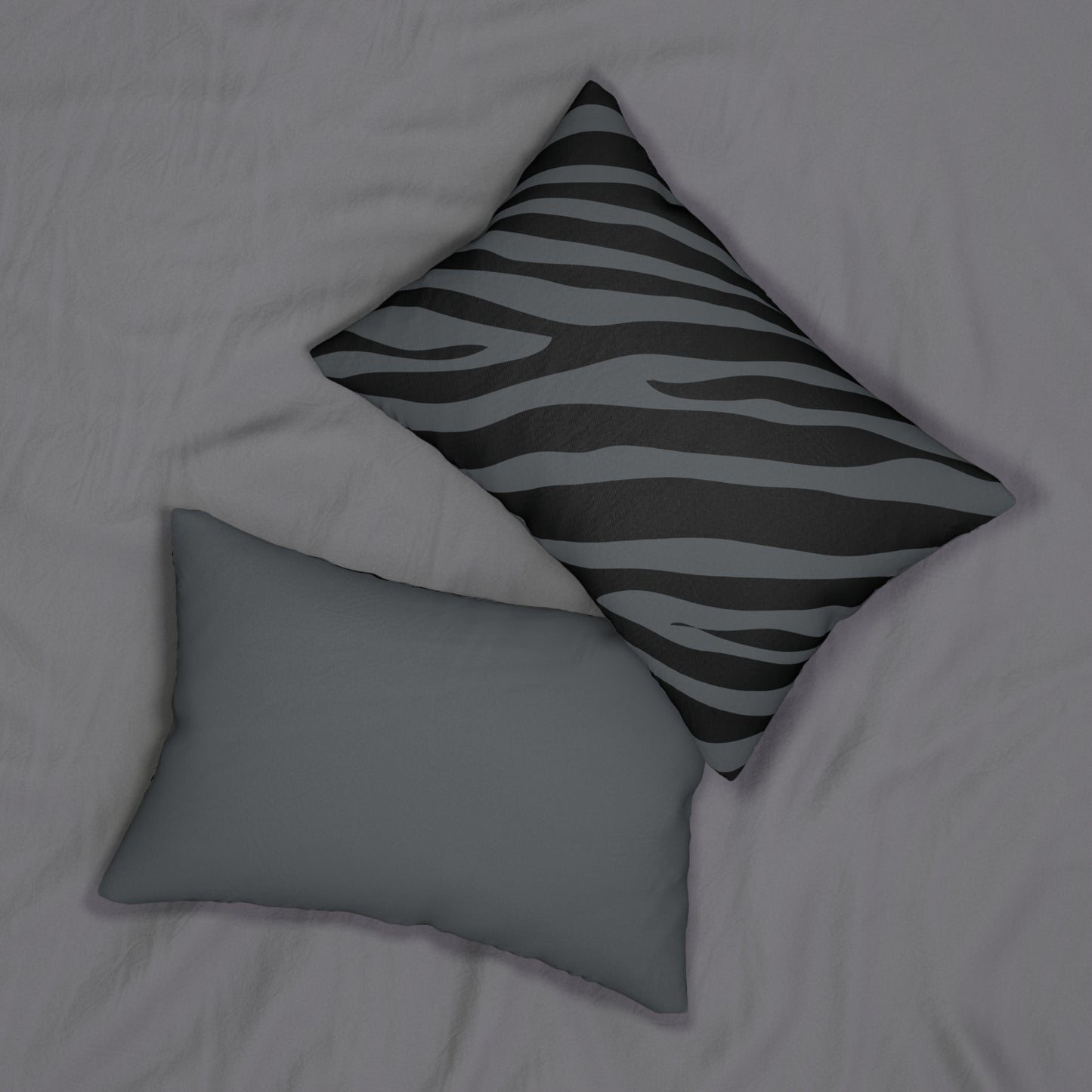 Zebra Print (Dual) Gray Accent Pillow