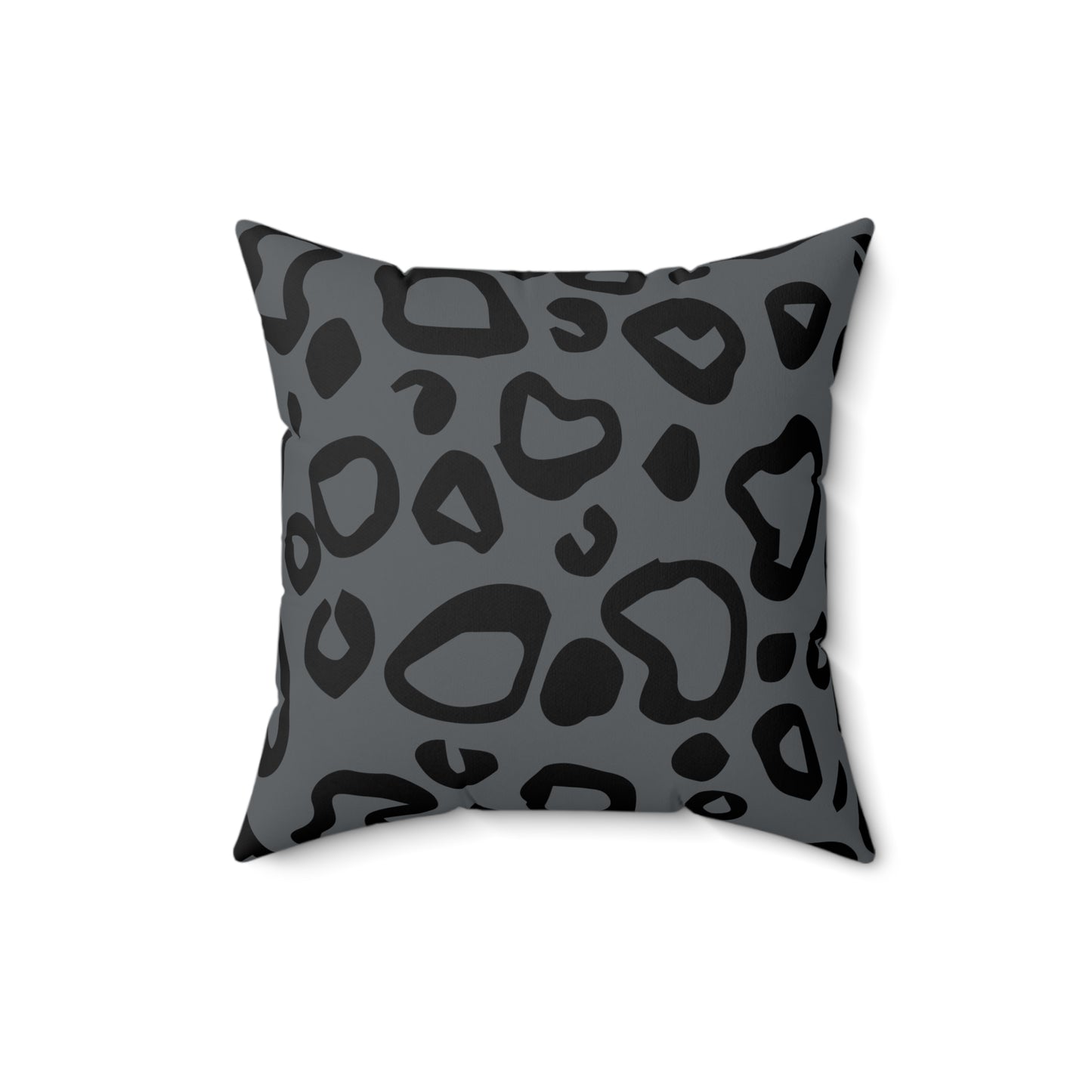 Leopard Print (Dual) Gray Accent Pillow