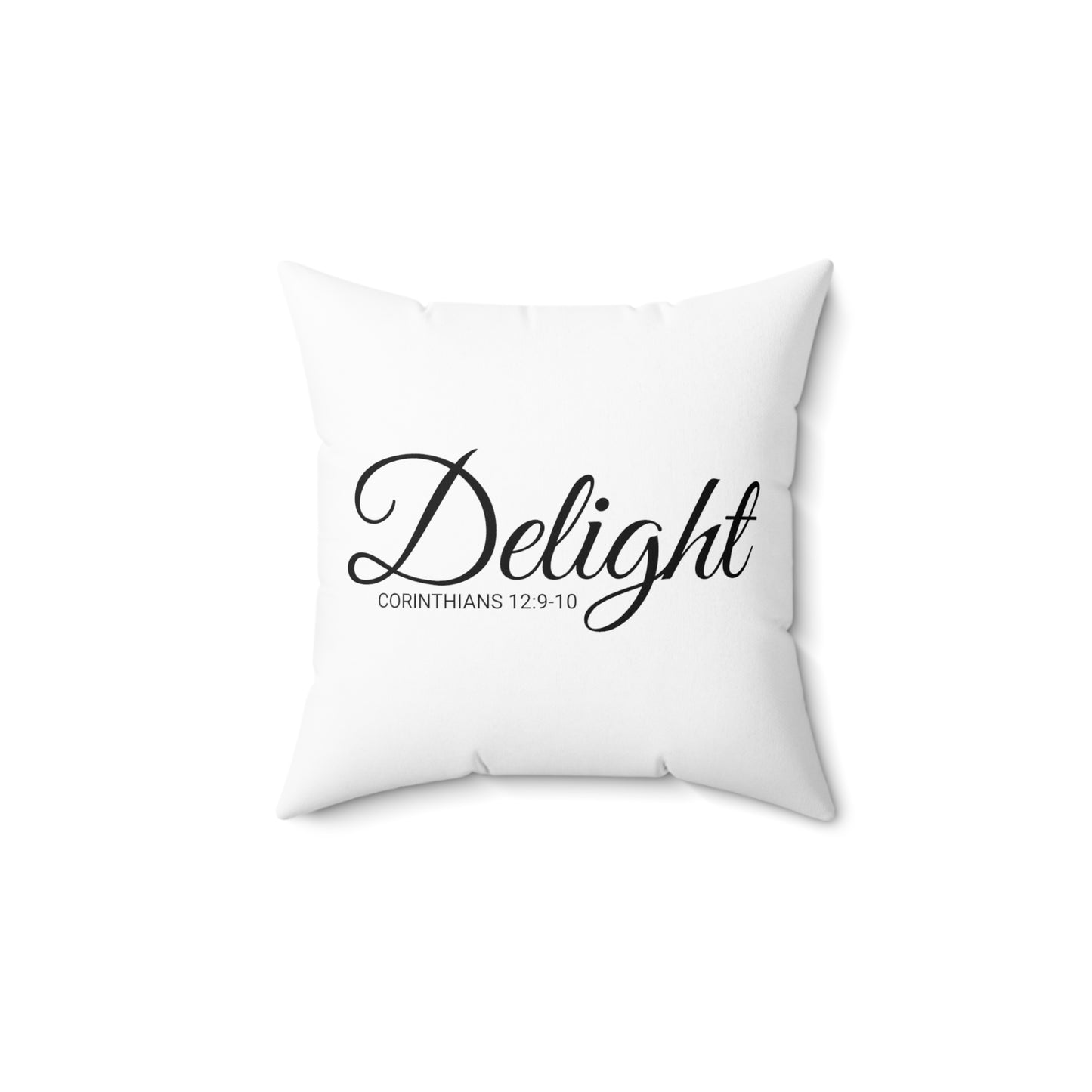 Scripture Delight Corinthians 12:9-10 Bible Verse Pillow