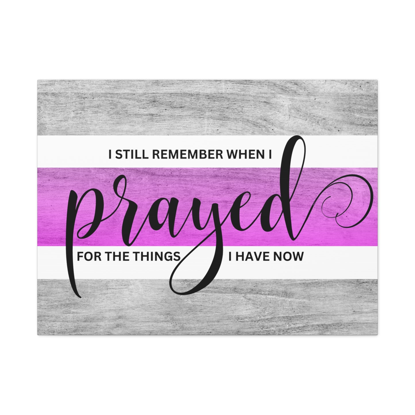 Christian Wall Art: Prayed For (Wood Frame Ready to Hang)