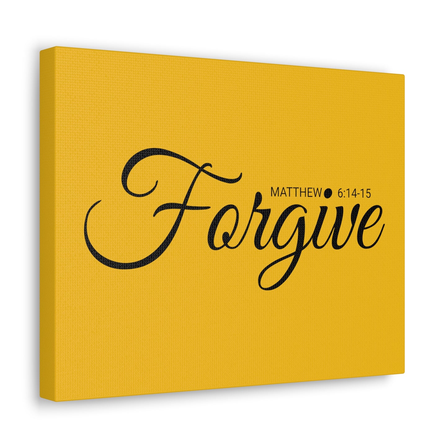 Christian Wall Art "Forgive" Verse Matthew 6:14-15 Ready to Hang Unframed