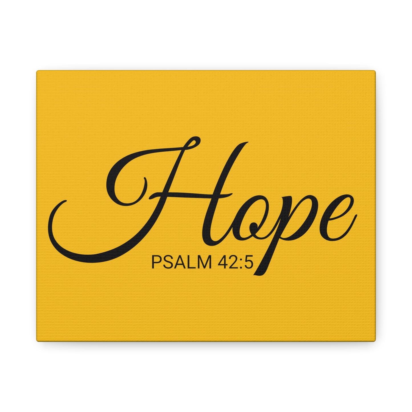 Chrisitan Wall Art "Hope" Verse Psalm 42:5 Ready to Hang Unframed