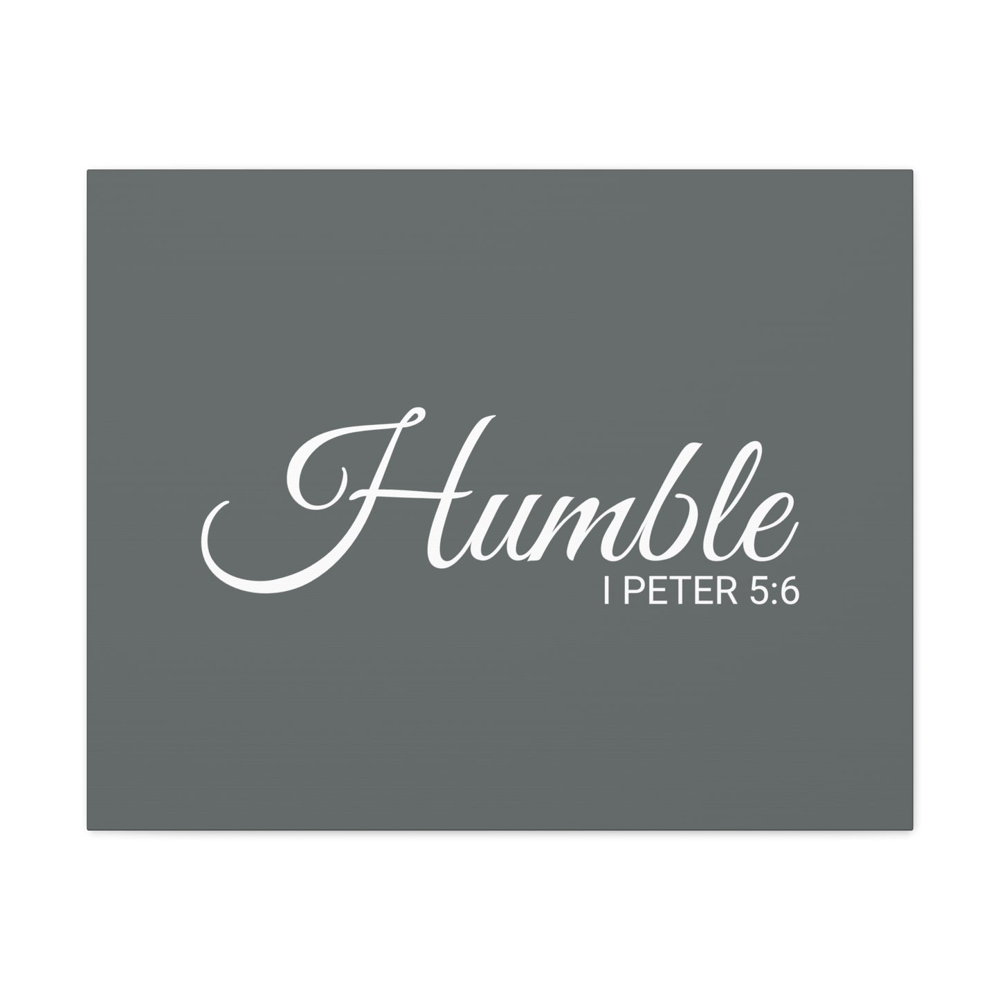 Christian Wall Art "Humble" Verse I Peter 5:6 Ready to Hang Unframed