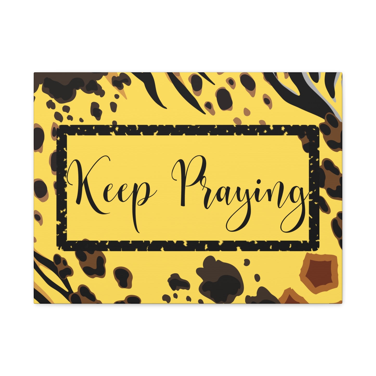 Christian Wall Art: Keep Praying (Wood Frame Ready to Hang)