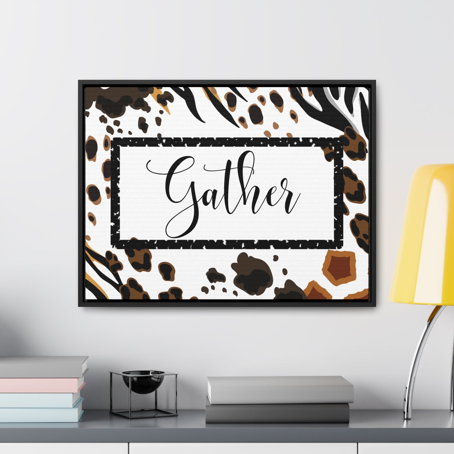 Christian Wall Art: Gather (Floating Frame)