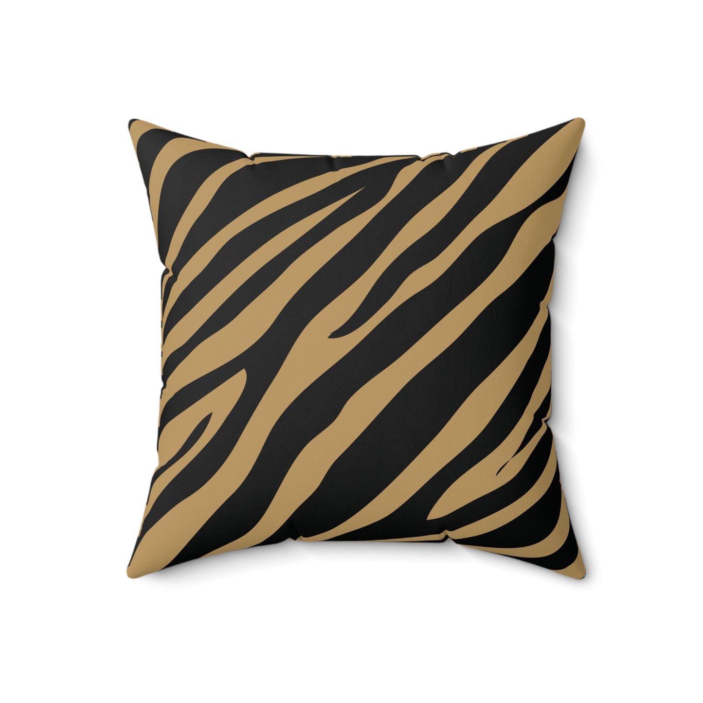 Zebra Print Lt. Brown Throw Pillow