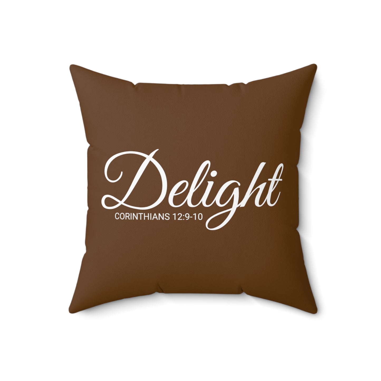 Scripture Delight Corinthians 12:9-10 Bible Verse Pillow