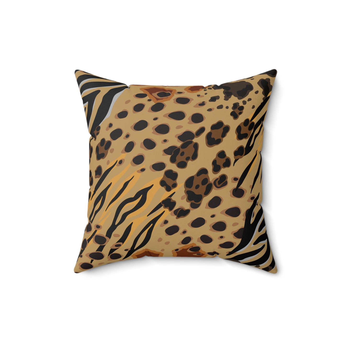 Animal Print (Dual) Lt. Brown Throw Pillow