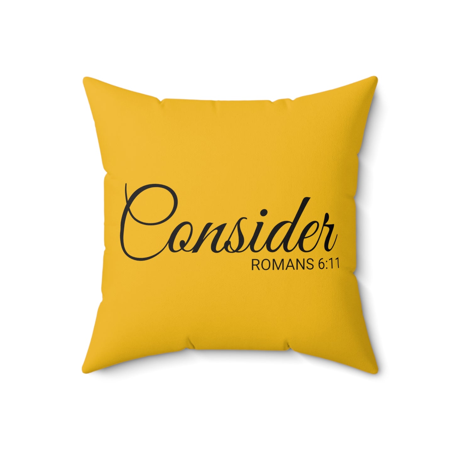 Scripture Consider Romans 6:11 Bible Verse Throw Pillow