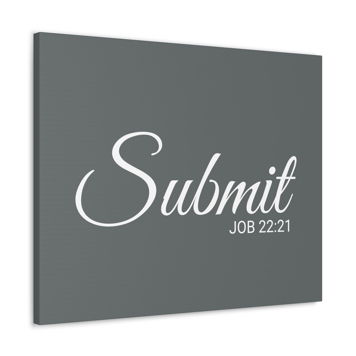 Christian Wall Art "Submit" Verse Job 22:21 Ready to Hang Unframed