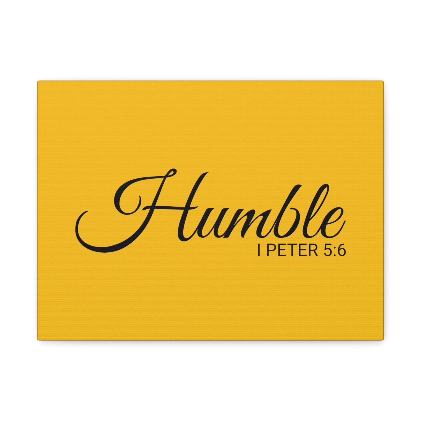 Christian Wall Art "Humble" Verse I Peter 5:6 Ready to Hang Unframed