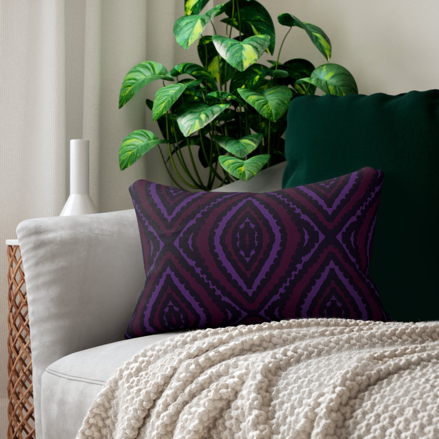 Ikat Style Accent Pillow