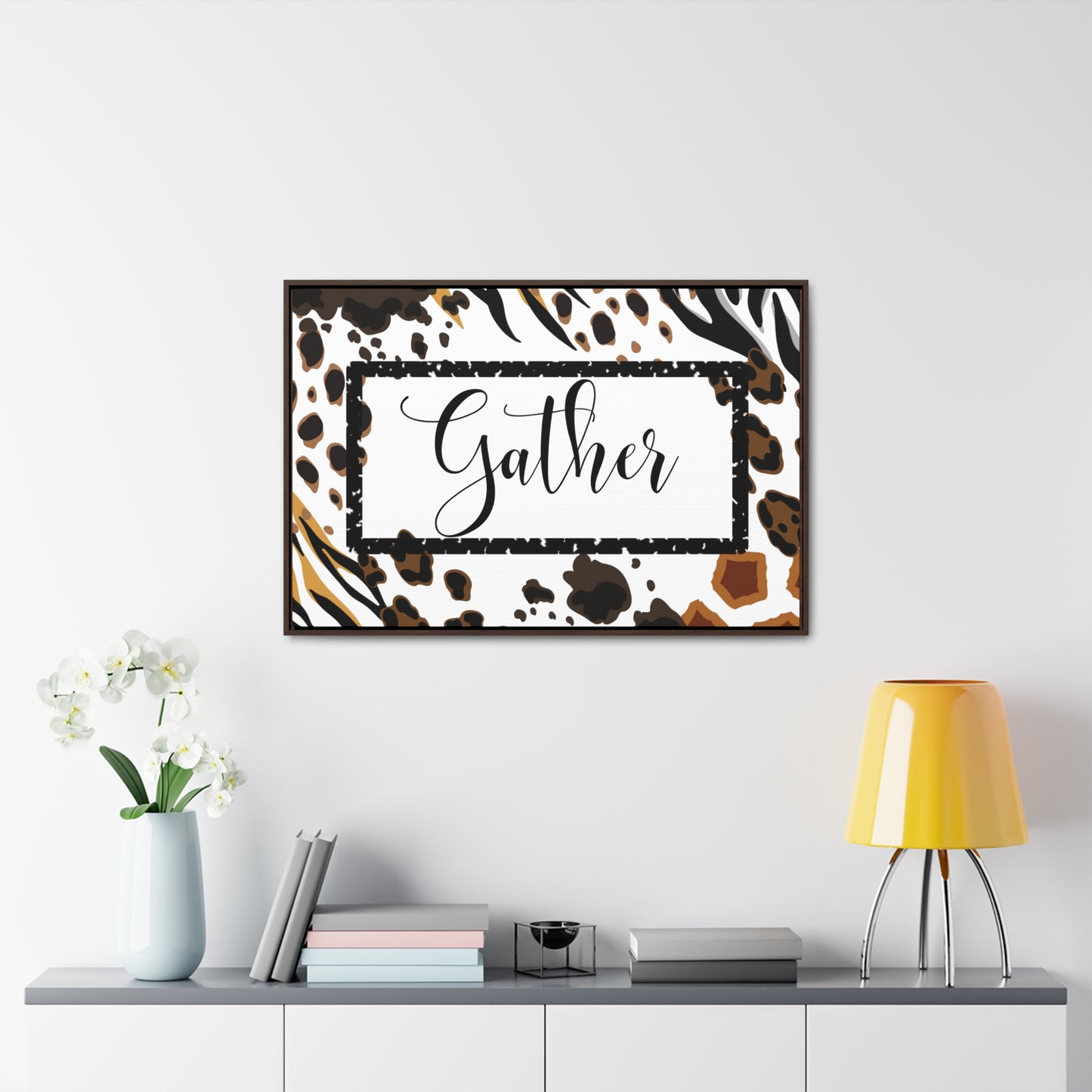 Christian Wall Art: Gather (Floating Frame)