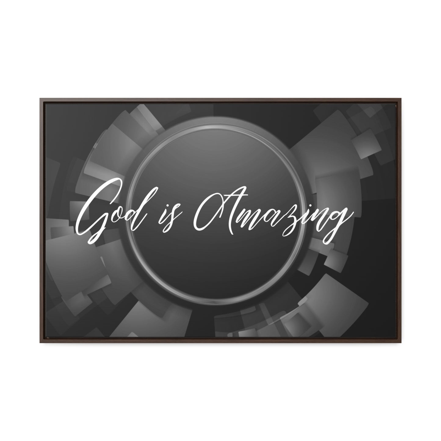 Christian Wall Art: God is Amazing (Floating Frame)