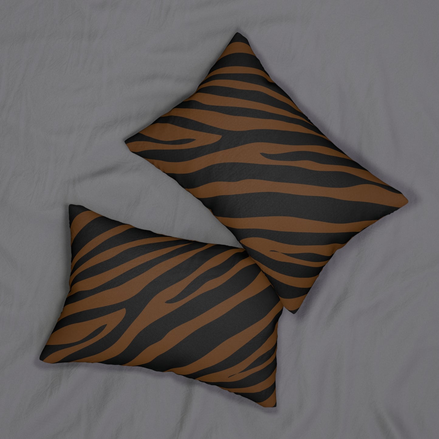 Zebra Print Brown Accent Pillow