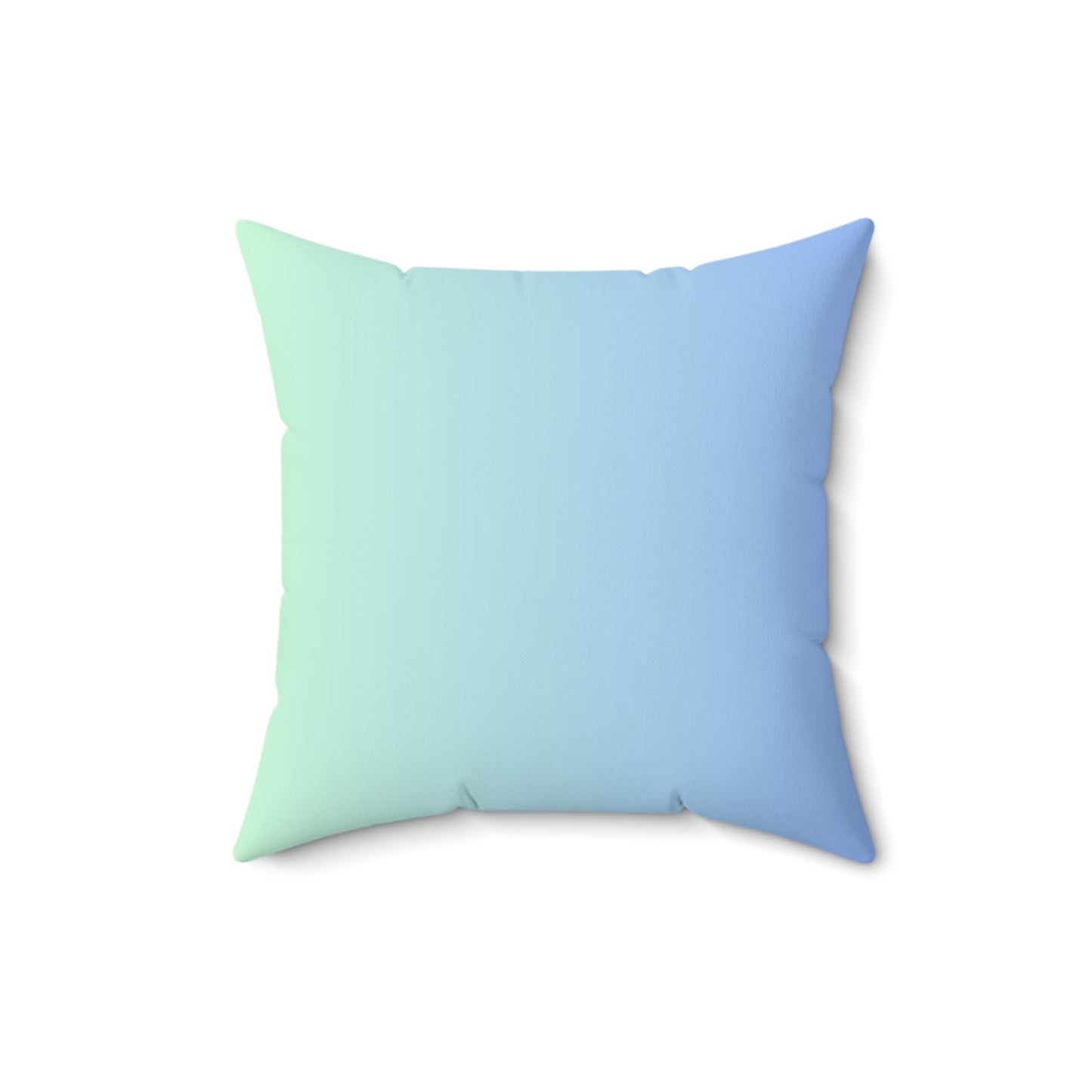 Blue-Green Ombre Throw Pillow