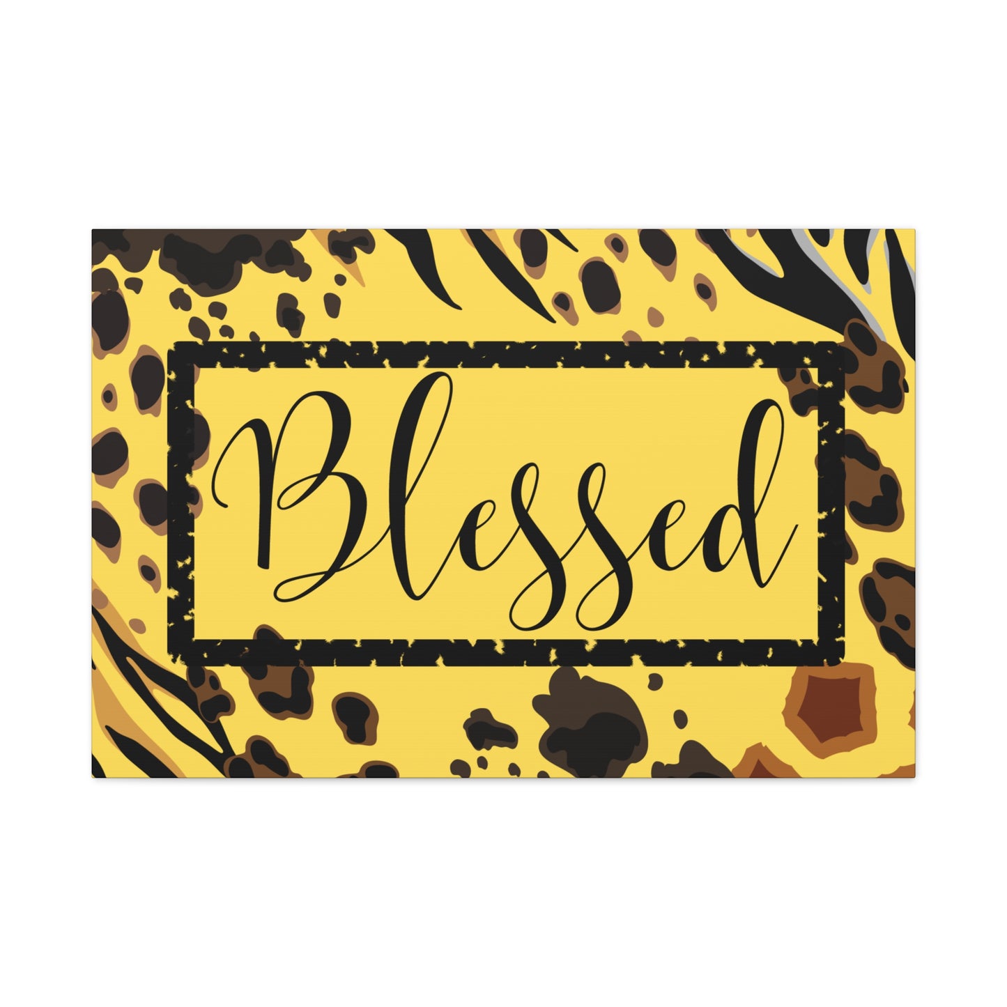 Christian Wall Art: Blessed (Wood Frame Ready to Hang)