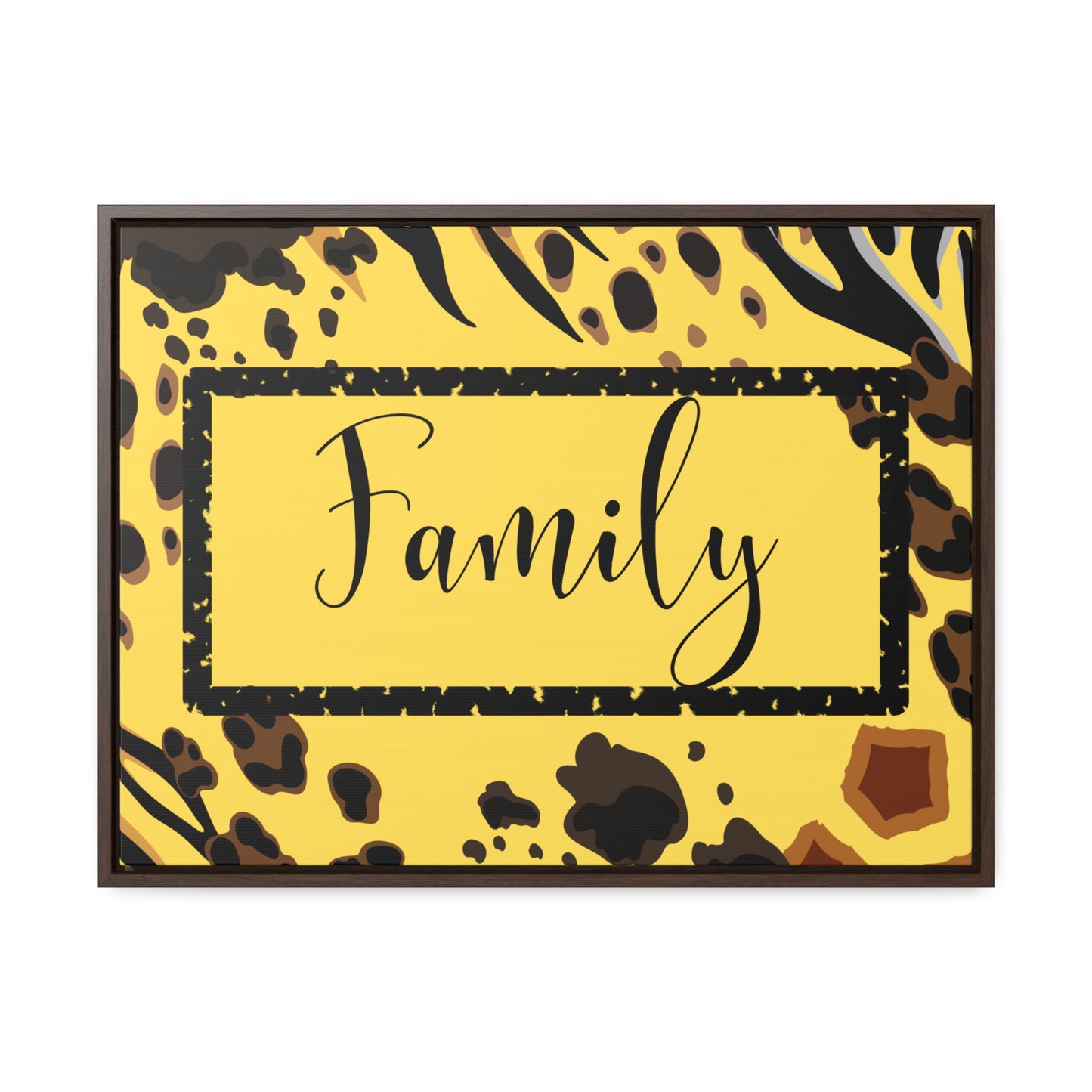 Christian Wall Art: Family (Floating Frame)