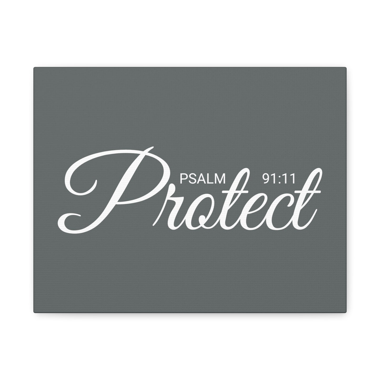 Christian Wall Art "Protect" Psalm 91:11 Ready to Hang Unframed