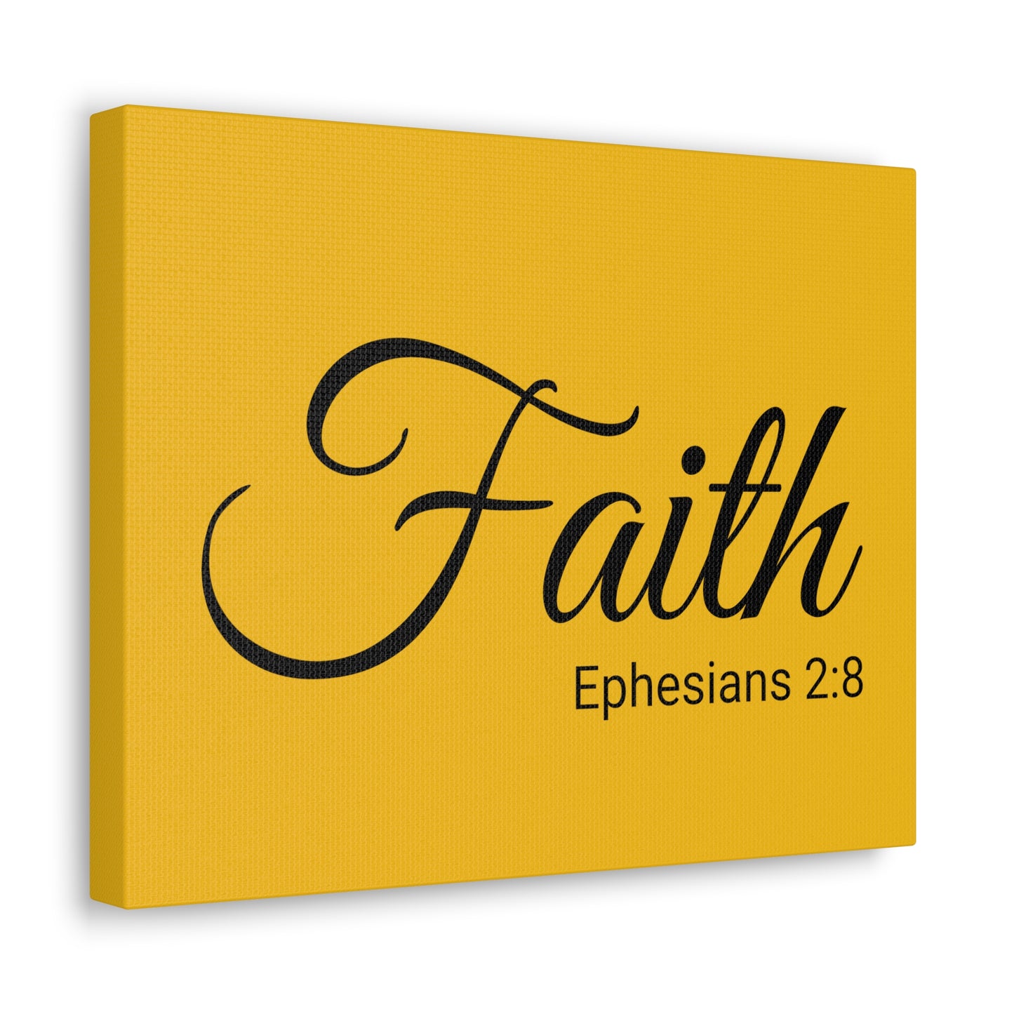 Christian Wall Art "Faith" Verse Ephesians 2:8 Ready to Hang Unframed