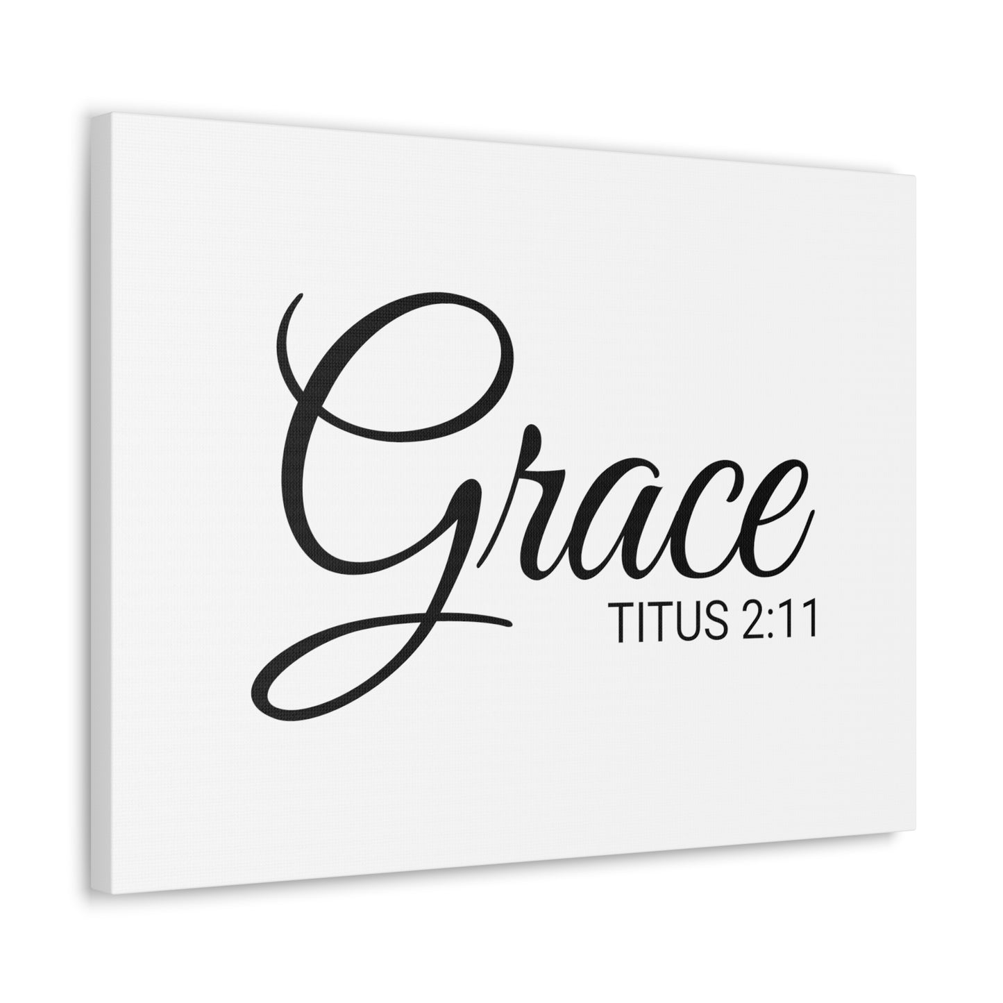 Christian Wall Art "Grace" Verse Titus 2:11 Ready to Hang Unframed