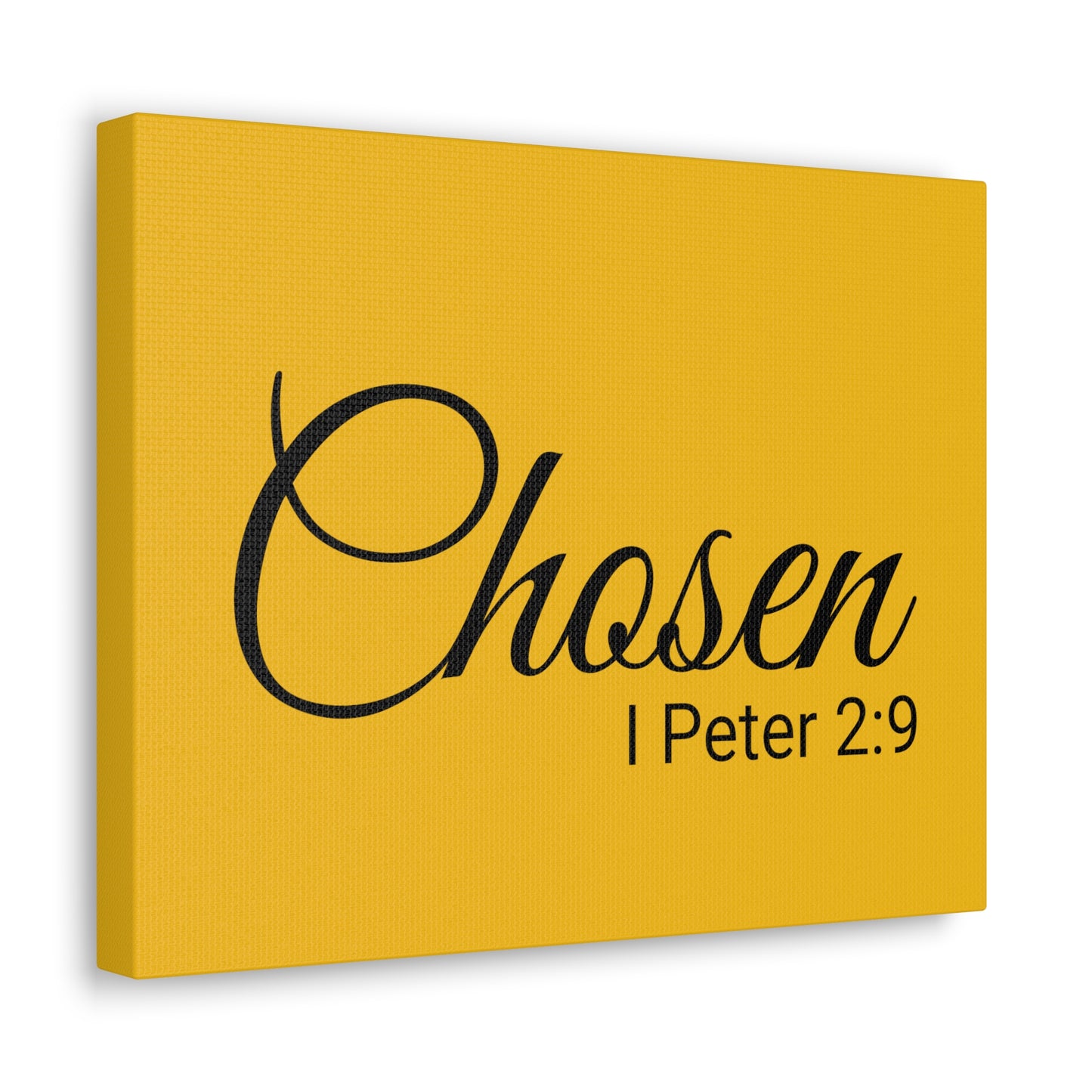 Christian Wall Art "Chosen" Verse I Peter 2:9 - Ready to Hang Unframed