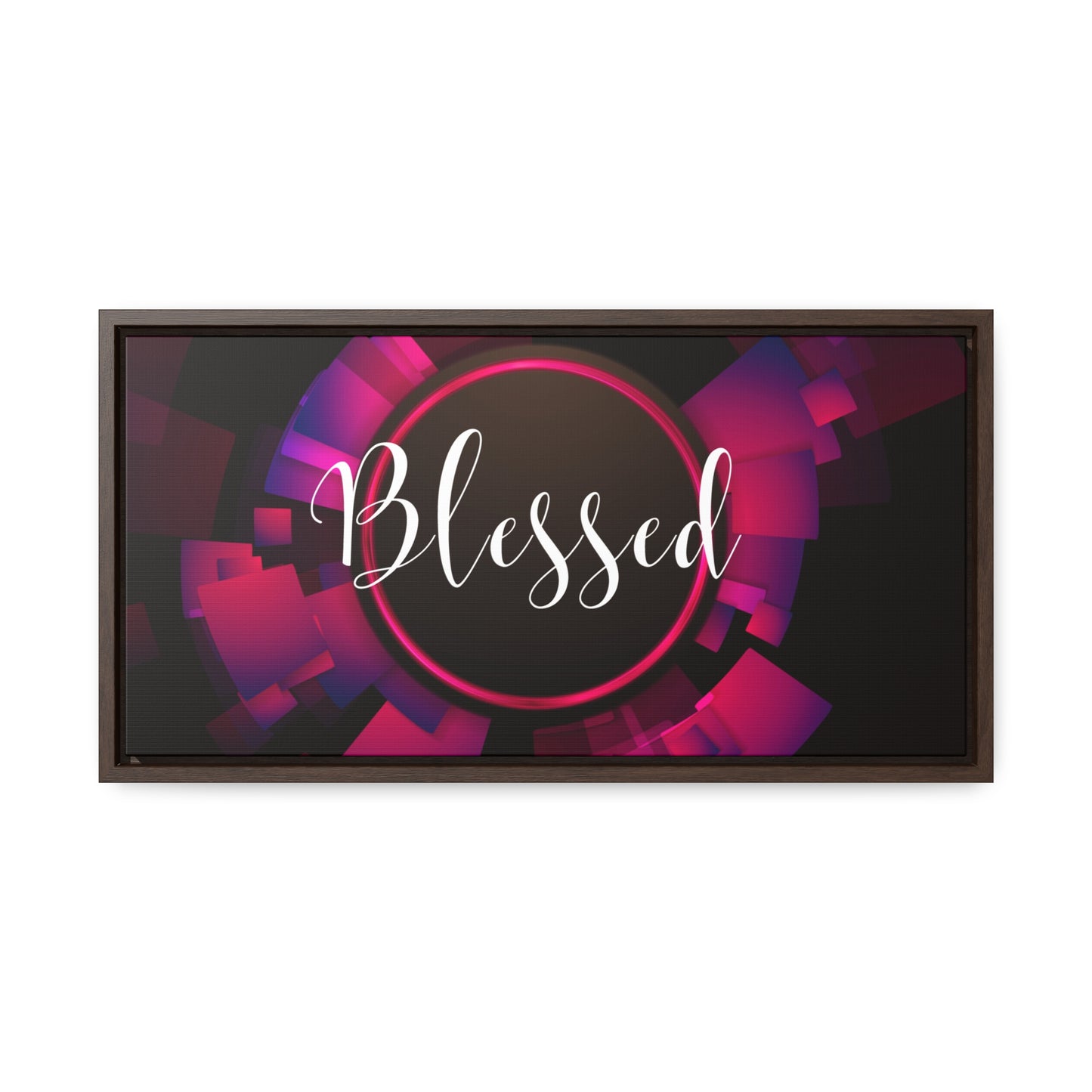 Christian Wall Art: Blessed (Floating Frame)