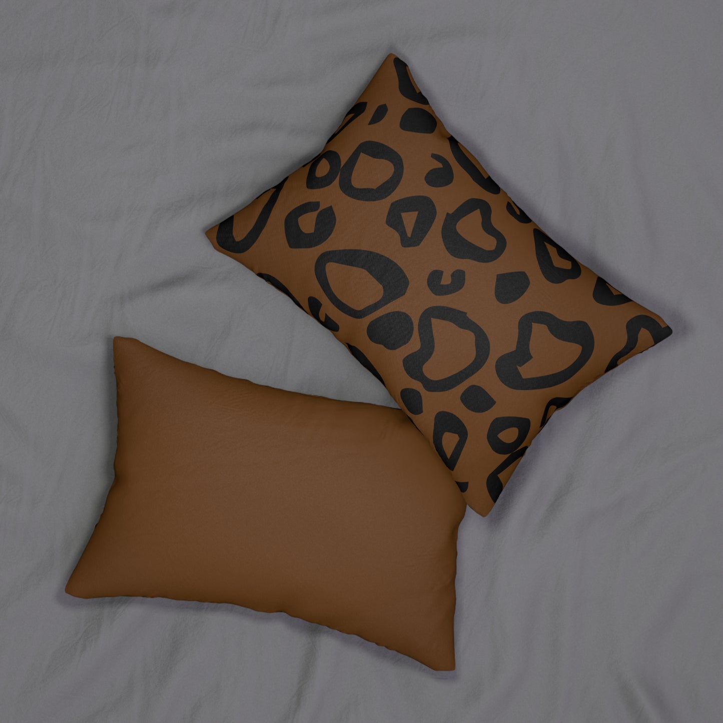 Leopard Print (Dual) Brown Accent Pillow