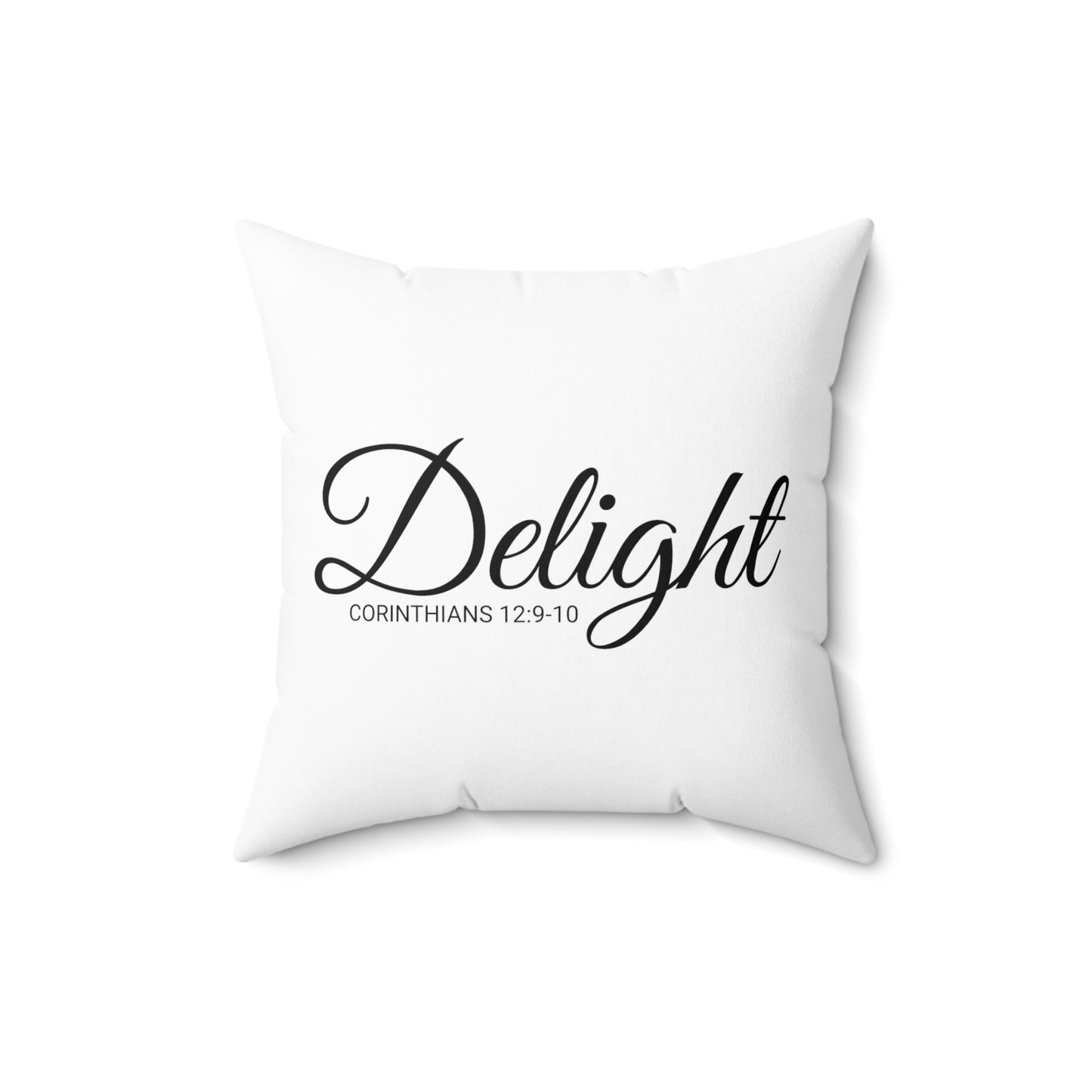 Scripture Delight Corinthians 12:9-10 Bible Verse Pillow