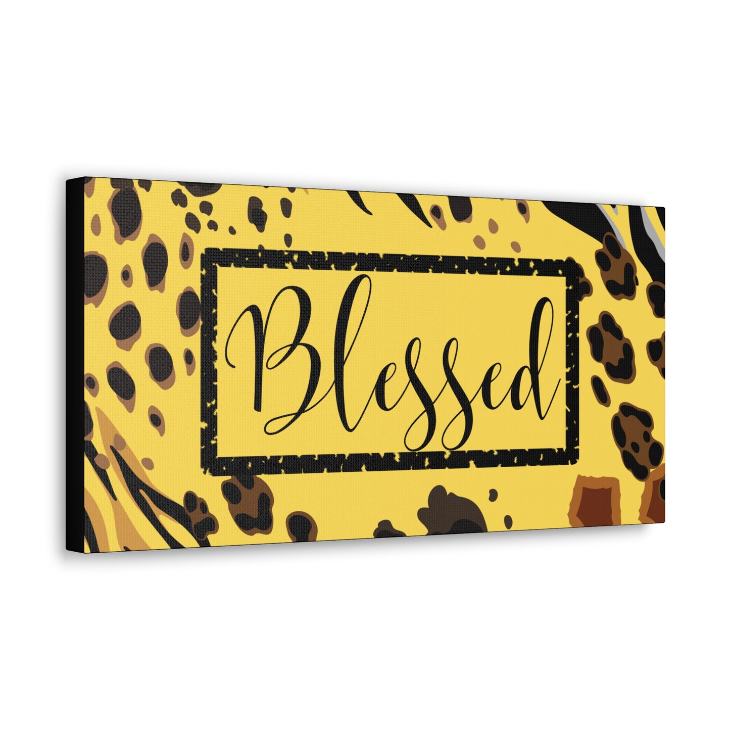 Christian Wall Art: Blessed (Wood Frame Ready to Hang)