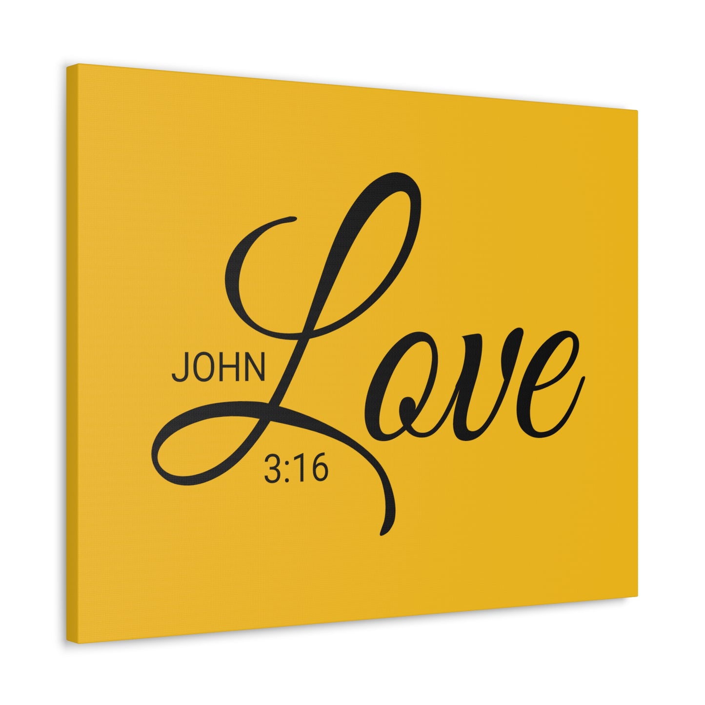 Christian Wall Art "Love" Verse John 3:16 Ready to Hang Unframed