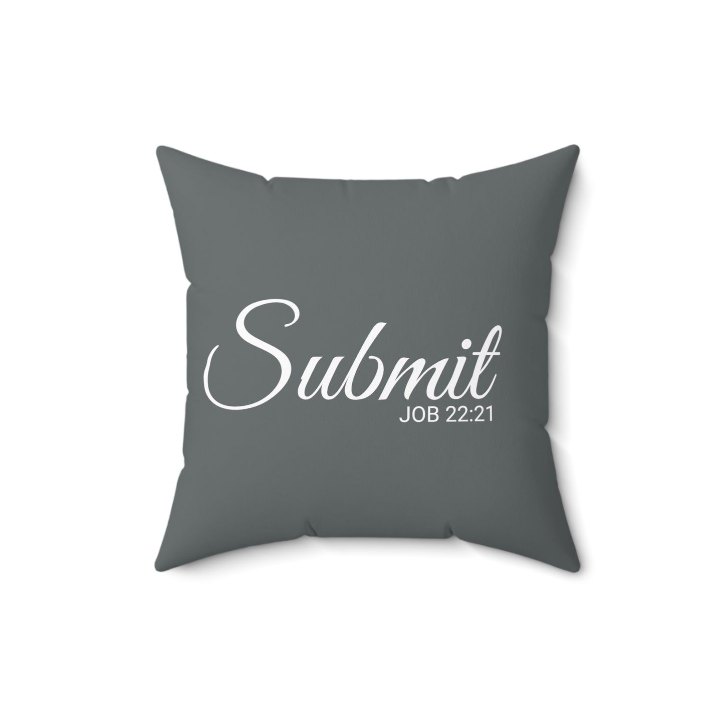 Scripture Submit Job 22:21 Bible Verse Throw Pillow