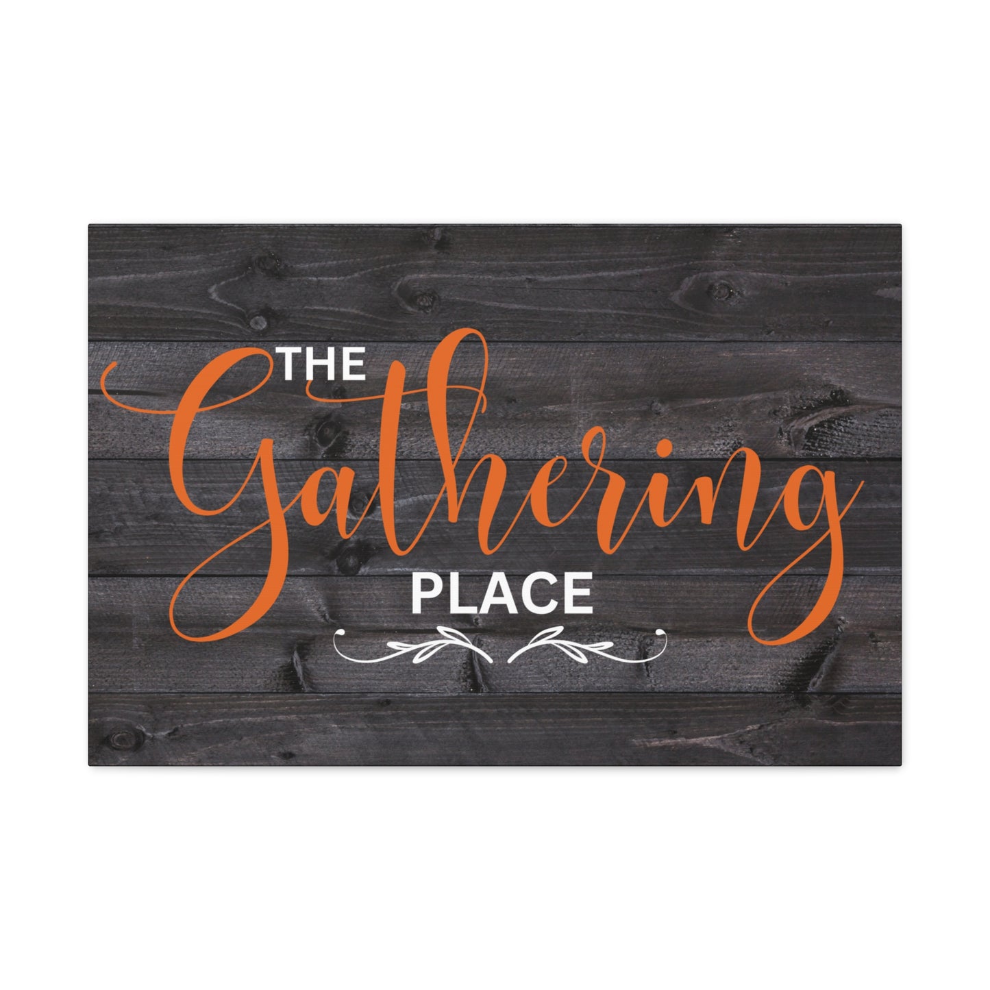 Christian Wall Art: The Gathering Place (Wood Frame Ready to Hang)