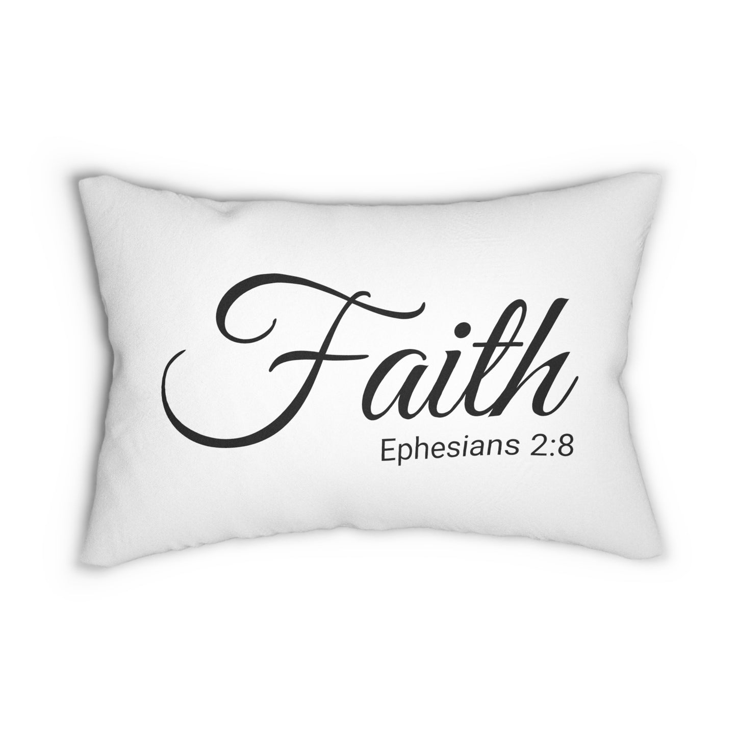 Scripture Faith Ephesians 2:8 Bible Verse Pillow