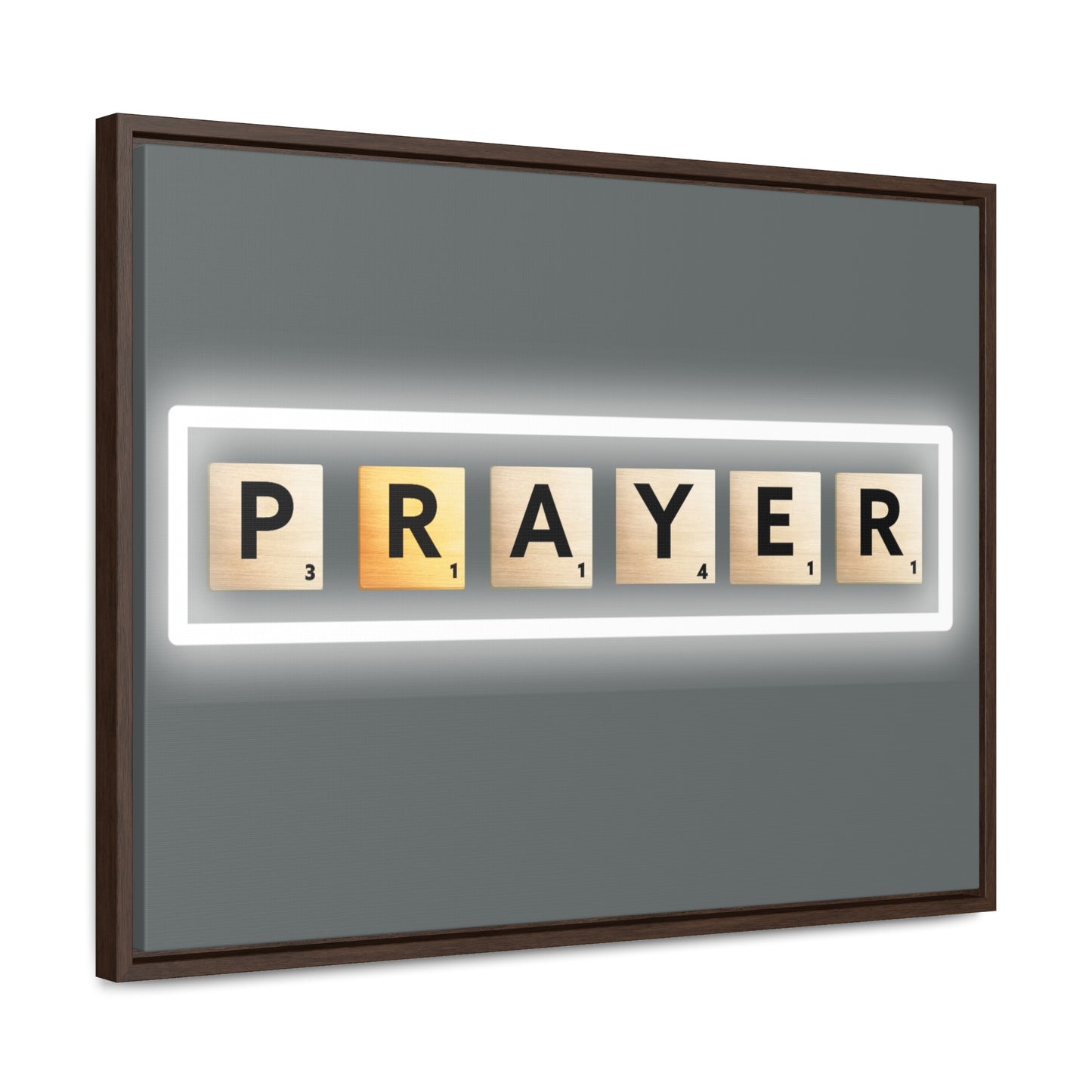 Christian Wall Art: Prayer (Floating Frame)