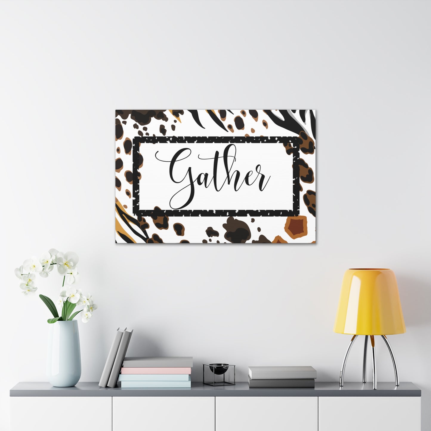 Christian Wall Art: Gather (Wood Frame Ready to Hang)