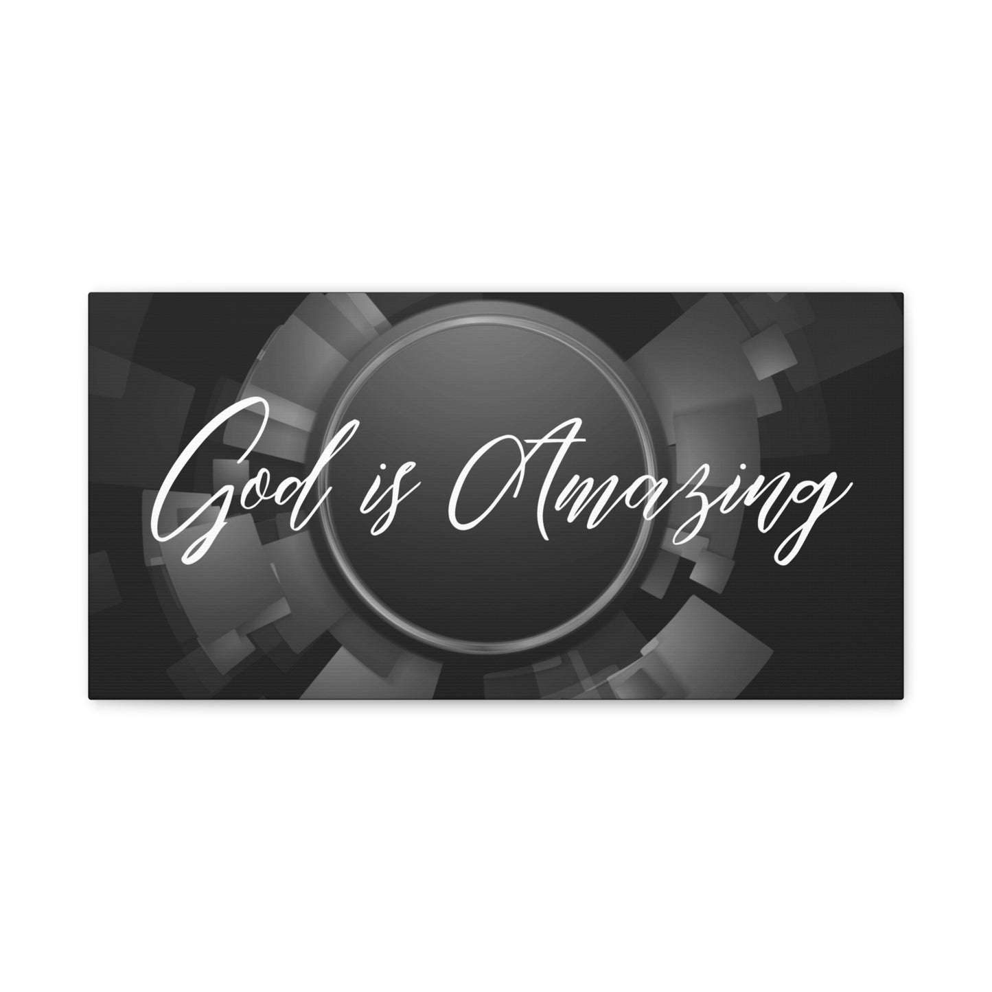 Christian Wall Art: God is Amazing (Wood Frame Ready to Hang)